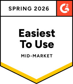 G2 Mid-Market Easiest to Use