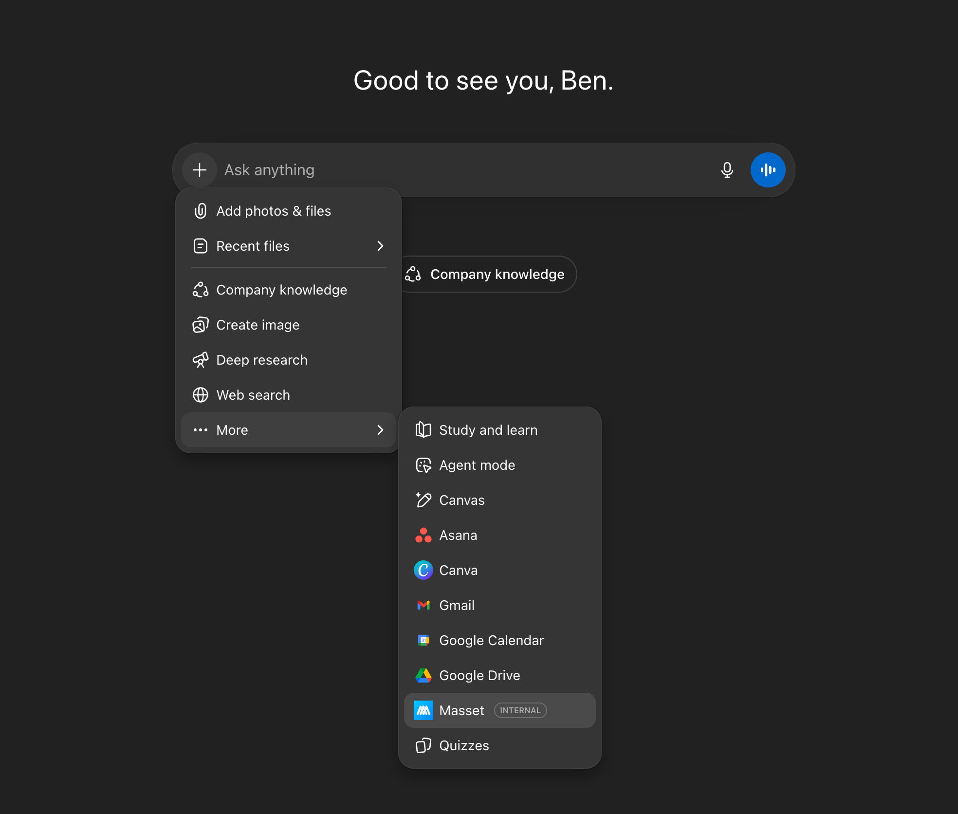 MCP product screenshot