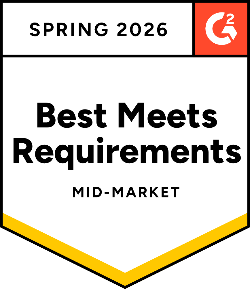 G2 Best Meets Requirements Mid-Market