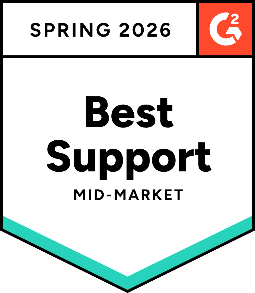 G2 Best Support Mid-Market